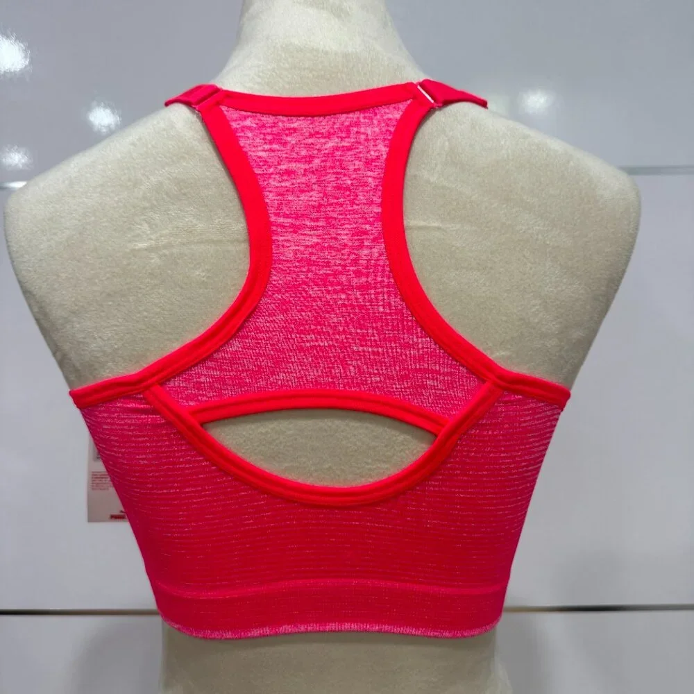 PUMA Women's Seamless Sports Bra with Removable Cups, NEW, Size L - Picture 2 of 9